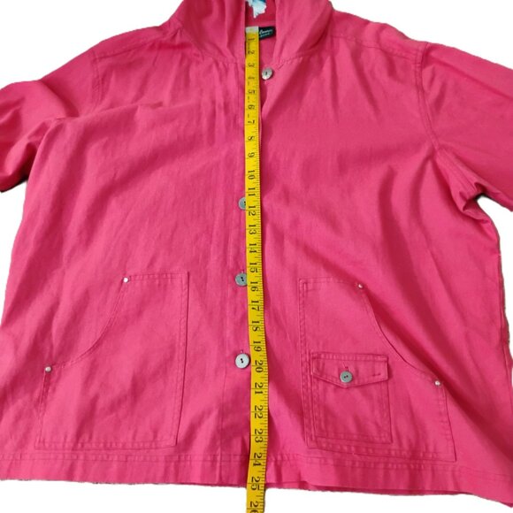 Oleg Cassini Button-up Hooded Jacket Three Pockets Button up Sleeves - Picture 10 of 12